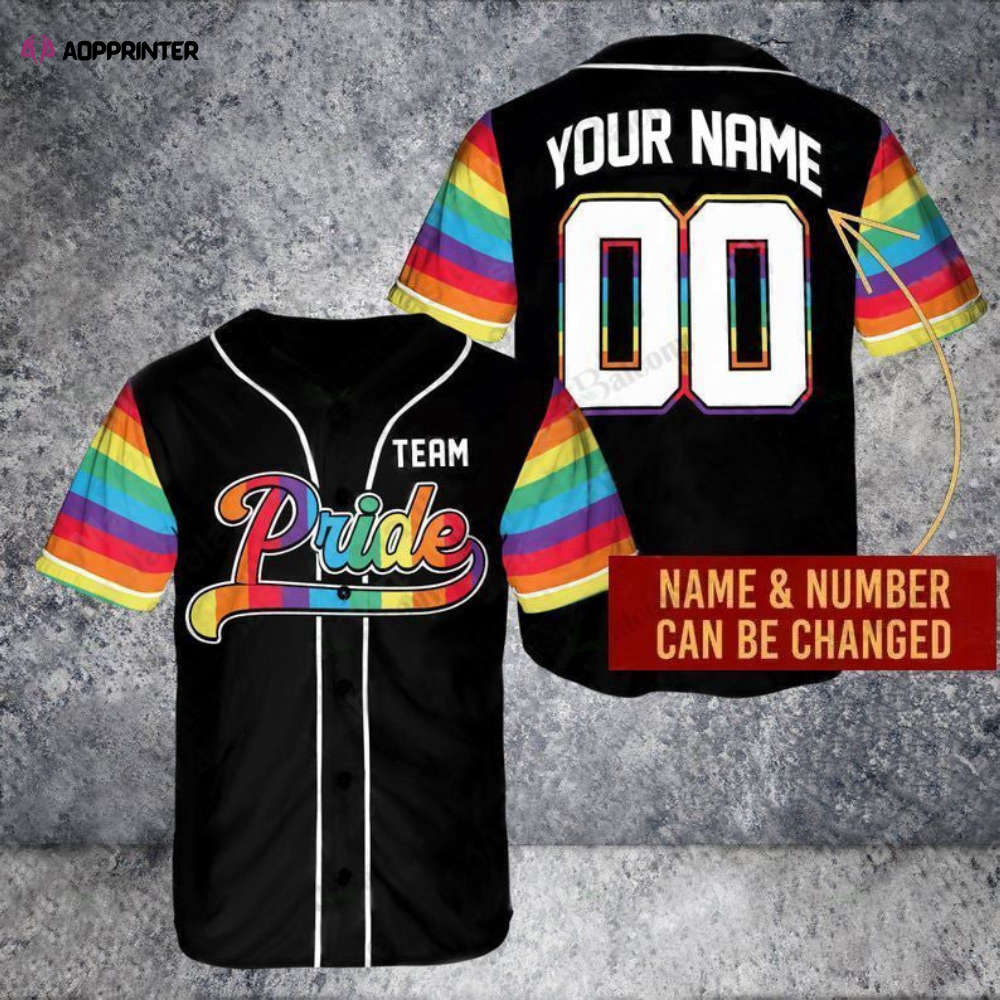 Personalized LGBT Pride Baseball Tee with Name & Number – QT204323Td Personalized LGBT Pride Baseball Tee with Name & Number – QT204323Td
