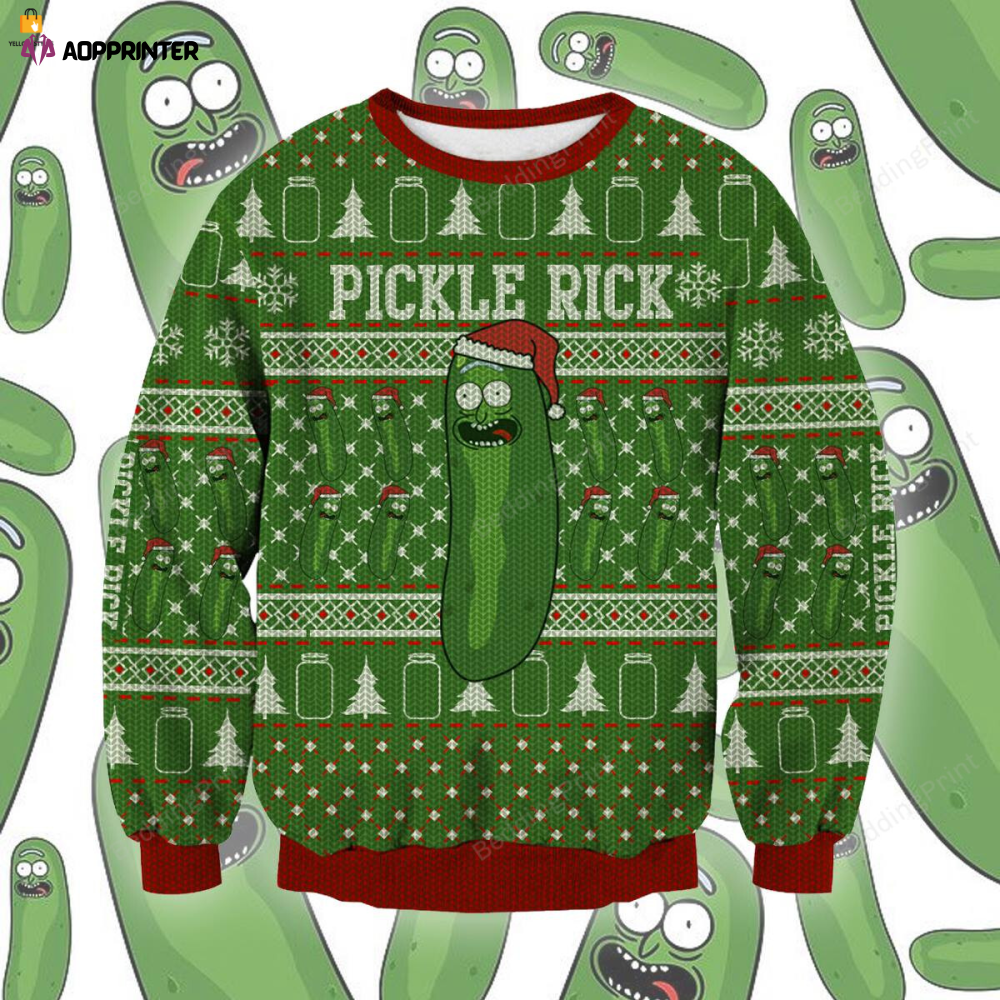 Pickle Rick Ugly Christmas Sweater: Festive & Fun Holiday Apparel Pickle Rick Ugly Christmas Sweater: Festive & Fun Holiday Apparel