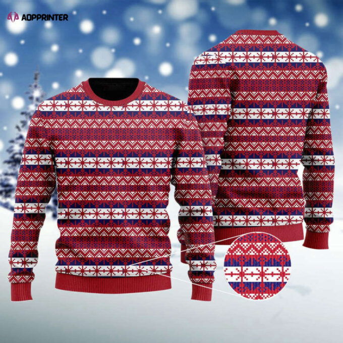 Pixel Christmas Pattern Ugly Sweater