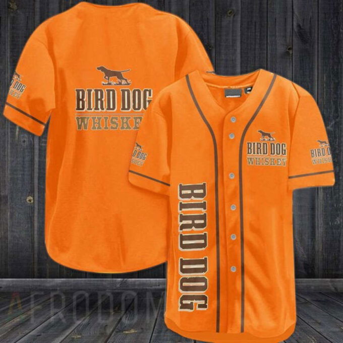 Play ball in style with our Orange Bird Dog Baseball Jersey