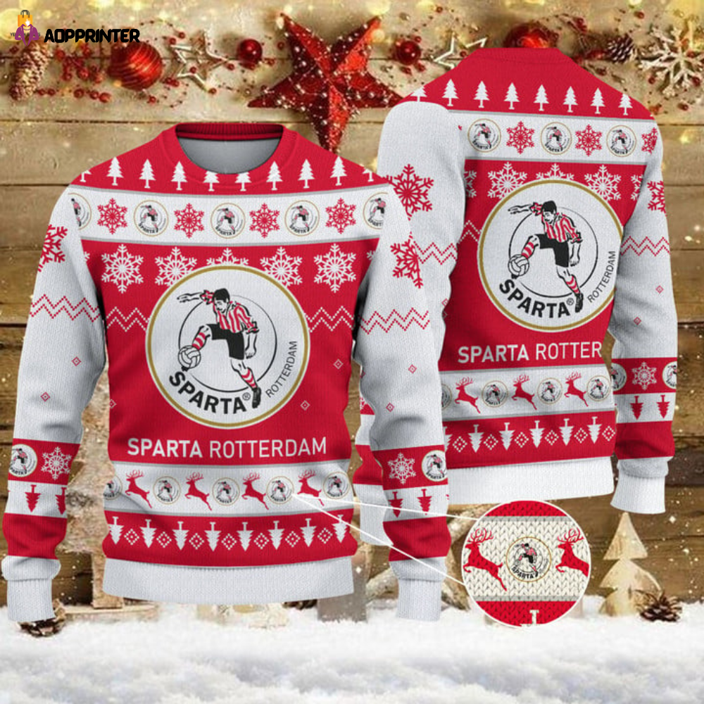 Sparta Rotterdam Ugly Christmas Sweater: Festive Fun & Stylish Apparel Sparta Rotterdam Ugly Christmas Sweater: Festive Fun & Stylish Apparel