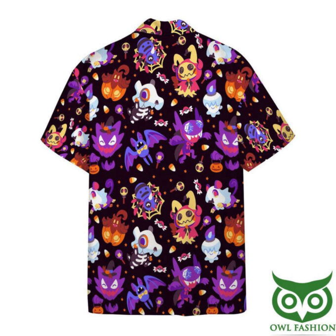 Spooktacular Pokemon Custom Hawaiian Shirt for a Happy Halloween
