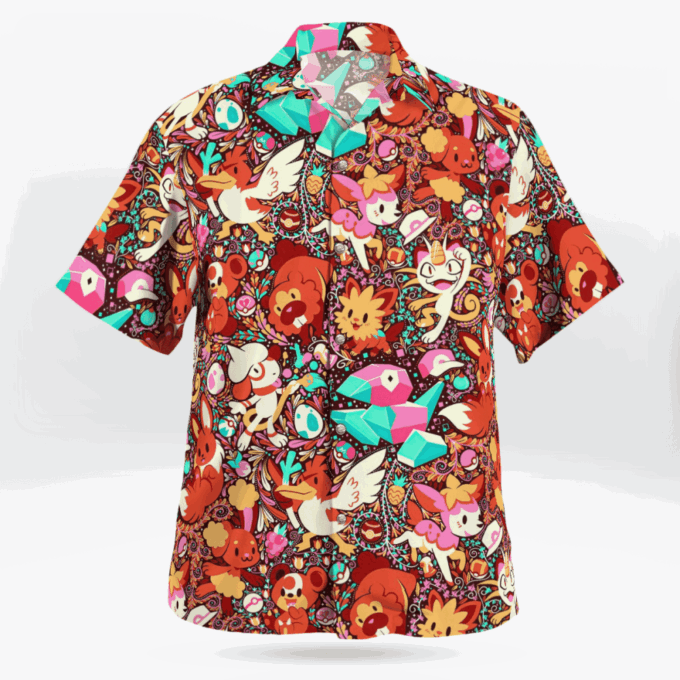 Stylish Pokemon Hawaiian Shirt – Normal System Exclusive Design
