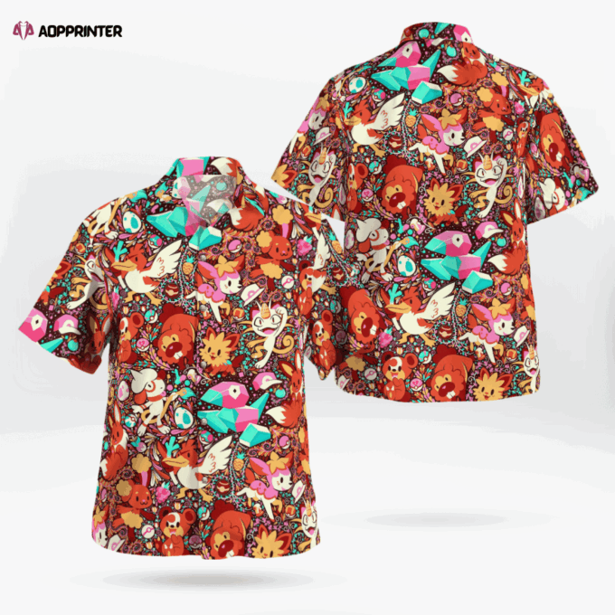 Stylish Pokemon Hawaiian Shirt – Normal System Exclusive Design