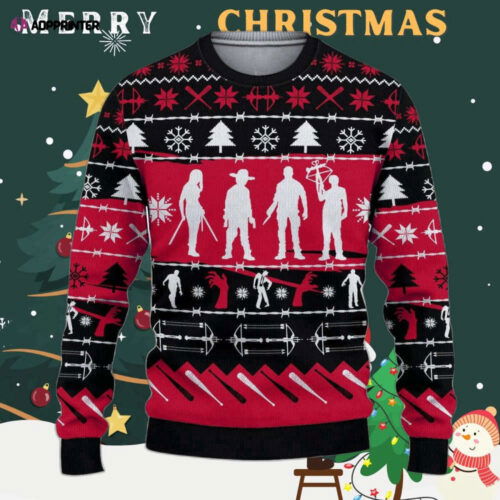 Cart 3 The Walking Dead Ugly Christmas Sweater
