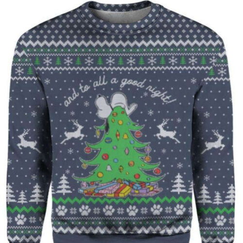 Cart 1 To All A Good Night Ugly Christmas Sweater - Festive and Fun Holiday Attire