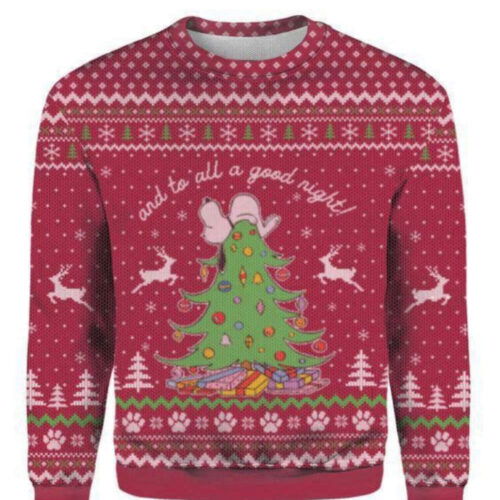 Cart 1 To All A Good Night Ugly Christmas Sweater - Festive Holiday Apparel for Fun and Style