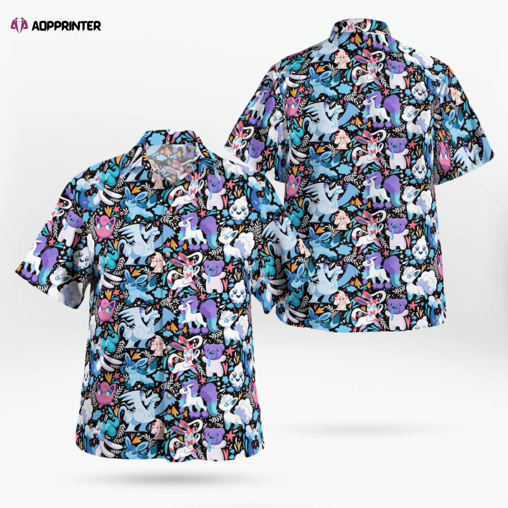 Tropical Ice Pokemon Hawaiian Shirt: Cool Stylish and Fun! Tropical Ice Pokemon Hawaiian Shirt: Cool Stylish and Fun!