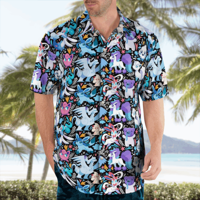 Tropical Ice Pokemon Hawaiian Shirt: Cool Stylish and Fun!