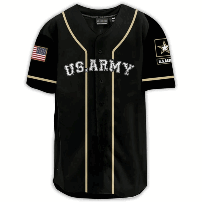 U S Army Brotherhood Baseball Jersey: Patriotic & Stylish Military Apparel