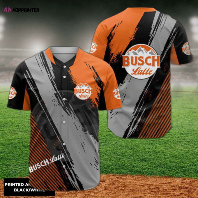 Unleash Your Gaming Style with Busch Latte E-Sports Baseball Jersey