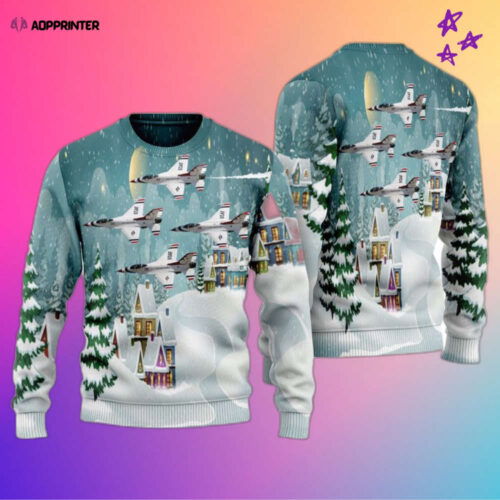 Shop the Stylish US Air Force Thunderbirds Ugly Christmas Sweater