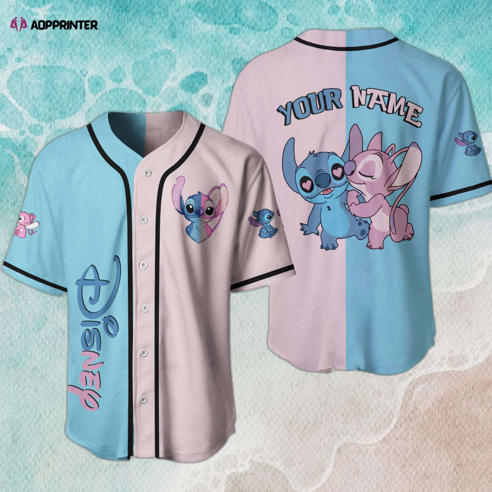 Vintage Disney Stitch and Angel Personalized Jersey Shirt – Stitch Nope Baseball Jersey Vintage Disney Stitch and Angel Personalized Jersey Shirt – Stitch Nope Baseball Jersey
