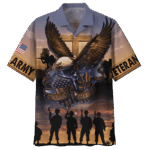 Army One Nation Under God Veteran Hawaiian Shirt
