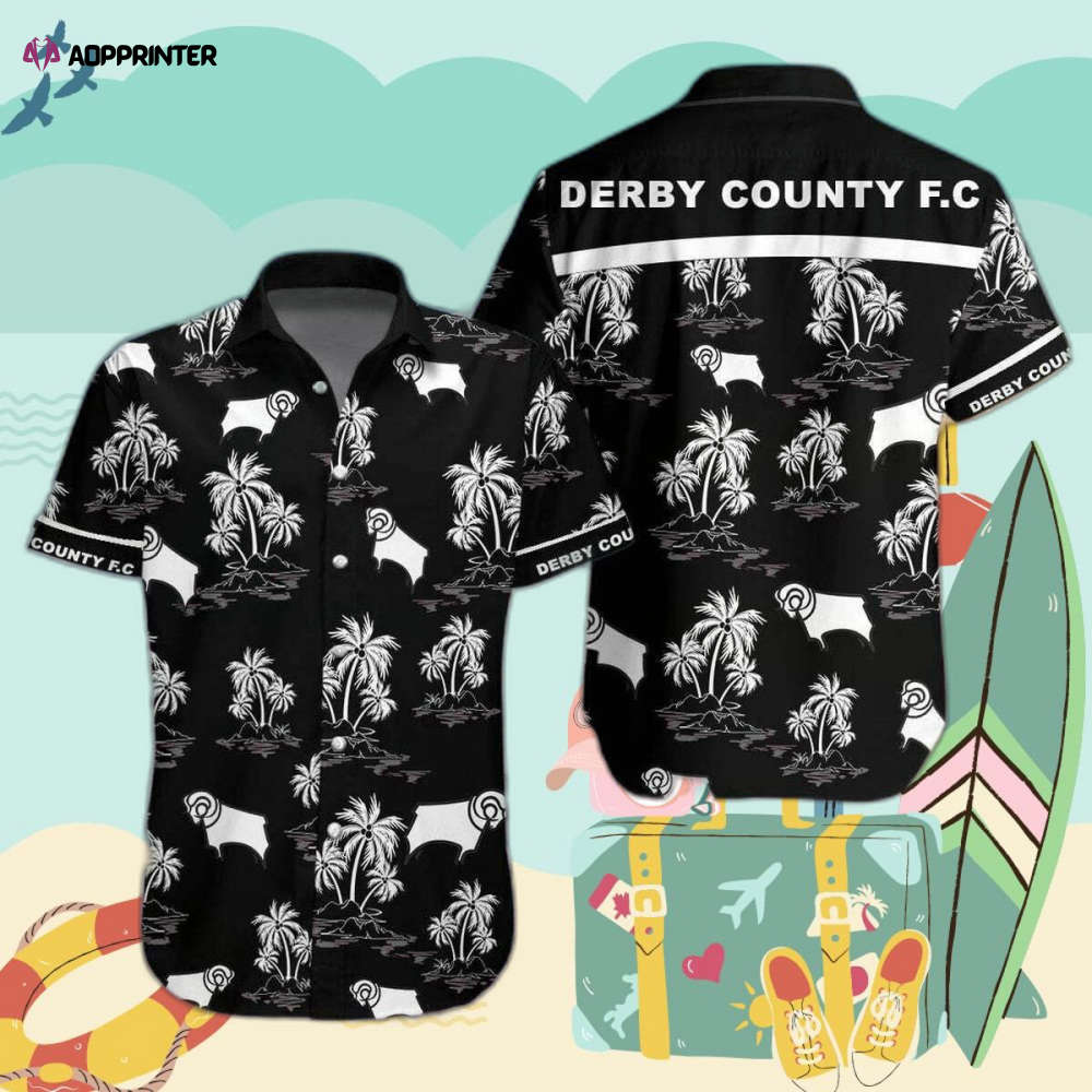 Derby County FC Hawaiian Shirt Beach Short Derby County FC Hawaiian Shirt Beach Short