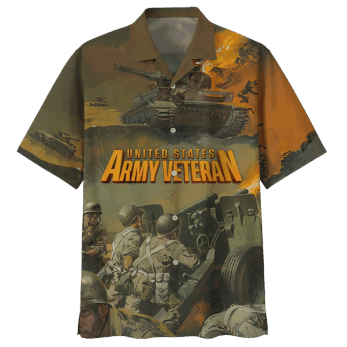 United States Army Veteran Hawaiian Shirt