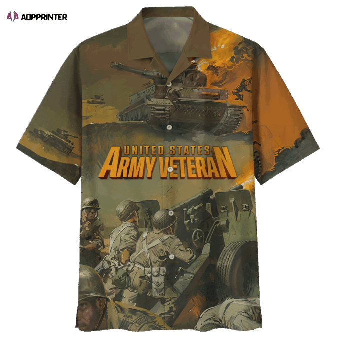 United States Army Veteran Hawaiian Shirt