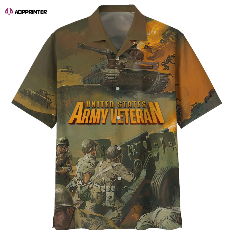 United States Army Veteran Hawaiian Shirt United States Army Veteran Hawaiian Shirt