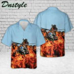 Us Army Boeing Ah-64 Apache Hawaiian Shirt