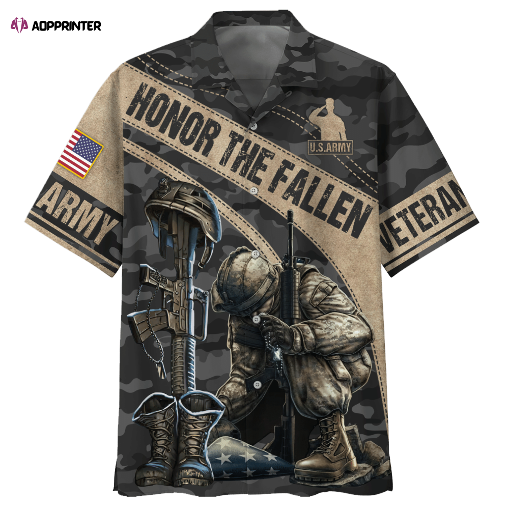 US.Army Honor The Fallen Hawaiian Shirt US.Army Honor The Fallen Hawaiian Shirt
