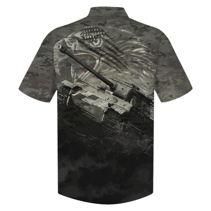 Us Army Veteran Tank Hawaiian Shirt