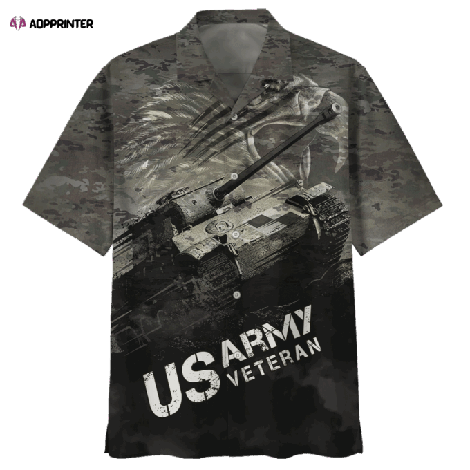 Us Army Veteran Tank Hawaiian Shirt