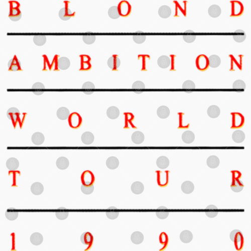 Vintage Madonna Blond Ambition Tour 1990 T-Shirt: Iconic Retro Music Memorabilia