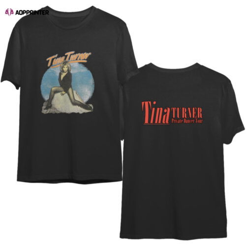 Cart 4 1984 Tina Turner Private Dancer Tour T-Shirt, Tina Turner Tour 1984 Shirt