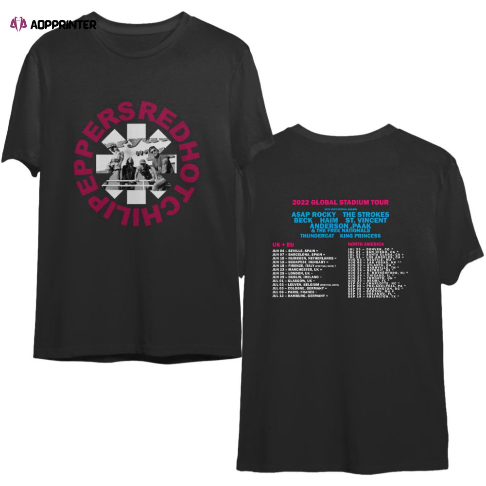 2022 Red Hot Chili Peppers Tour Shirt 2022 Red Hot Chili Peppers Tour Shirt