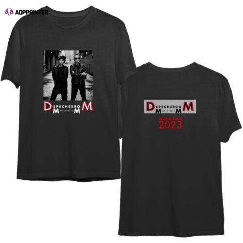 2023 Depeche Mode Memento Mori World Tour Dates Double Sided Shirt
