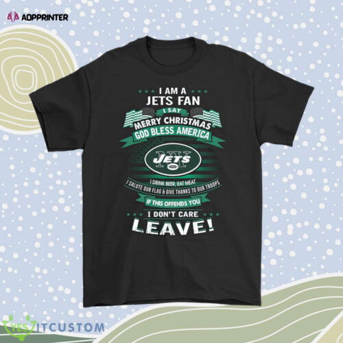 A New York Jets Fan Merry Christmas God Bless America Men Women Shirt