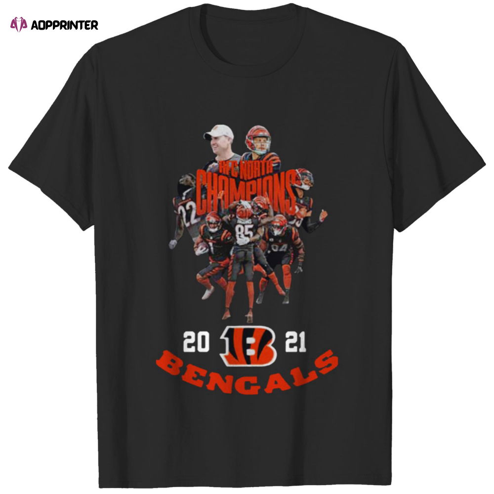 Awesome AFC North Champions 2021 Cincinnati Bengals T-Shirt Awesome AFC North Champions 2021 Cincinnati Bengals T-Shirt