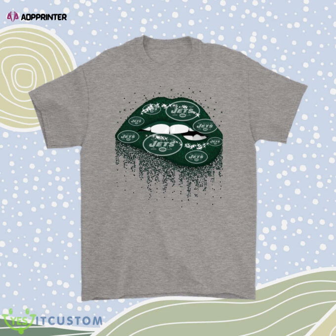 Biting Glossy Lips Sexy New York Jets Nfl Football Men Women Shirt