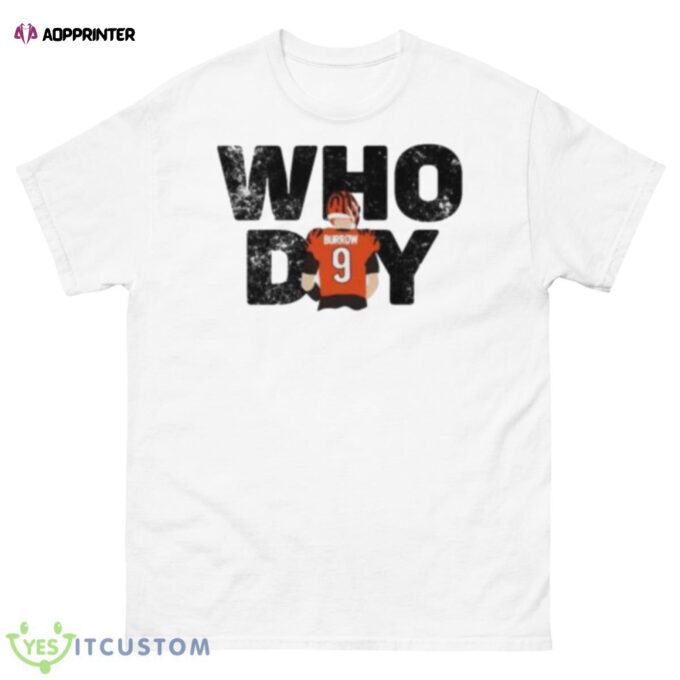 Cincinnati Bengals Joe Burrow Who Dey 2023 Shirt