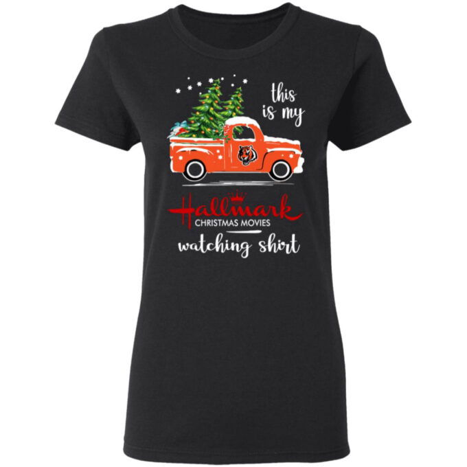 Cincinnati Bengals This Is My Hallmark Christmas Movies Watching Shirt