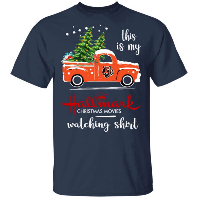 Cincinnati Bengals This Is My Hallmark Christmas Movies Watching Shirt