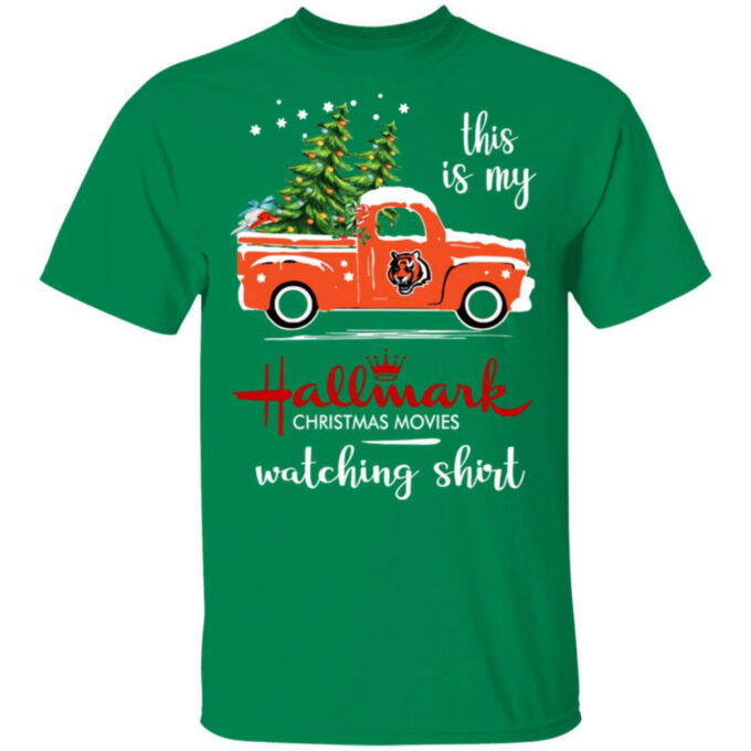 Cincinnati Bengals This Is My Hallmark Christmas Movies Watching Shirt