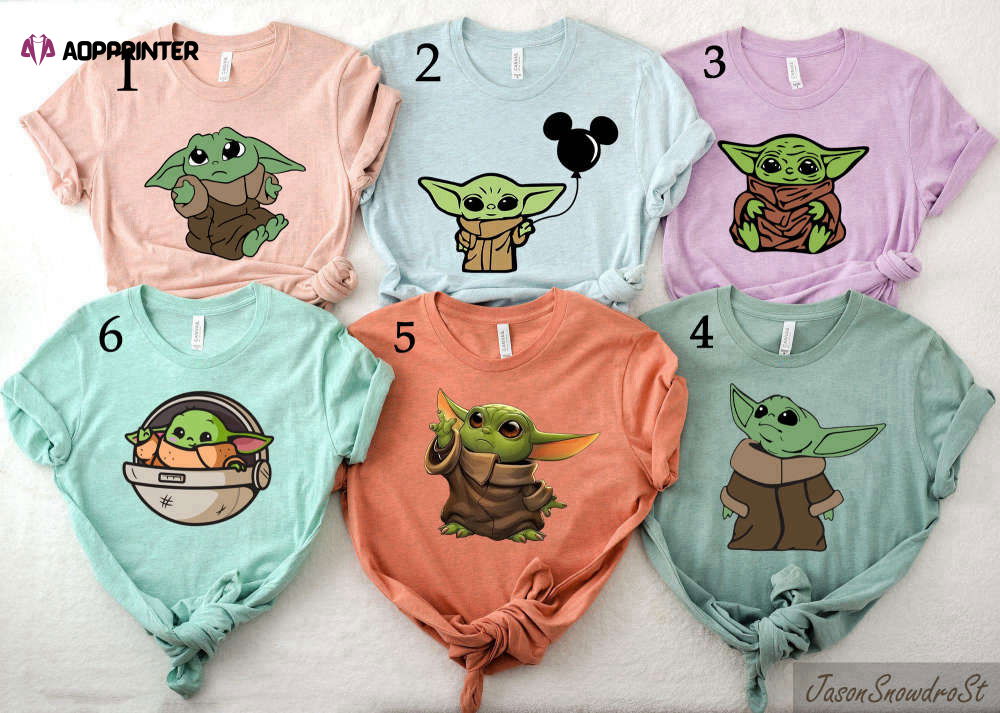 Disney Baby Yoda Shirt, Baby Yoda Star Wars Shirt, Disney Family Shirts, Disney Matching T Shirts, Baby Yoda, Star Wars Shirt Disney Baby Yoda Shirt, Baby Yoda Star Wars Shirt, Disney Family Shirts, Disney Matching T Shirts, Baby Yoda, Star Wars Shirt