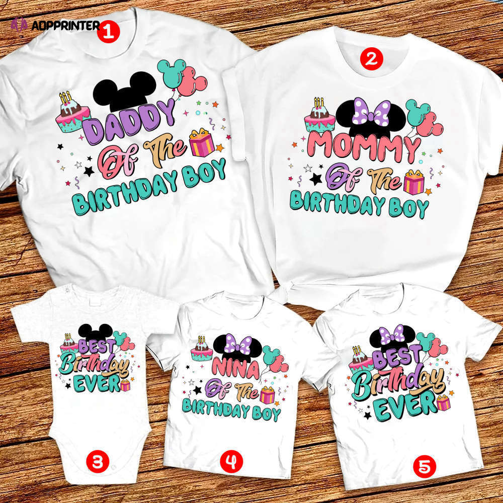 Disney Best birthday ever shirts, Mickey Minnie mouse birthday tee shirts Disney Best birthday ever shirts, Mickey Minnie mouse birthday tee shirts