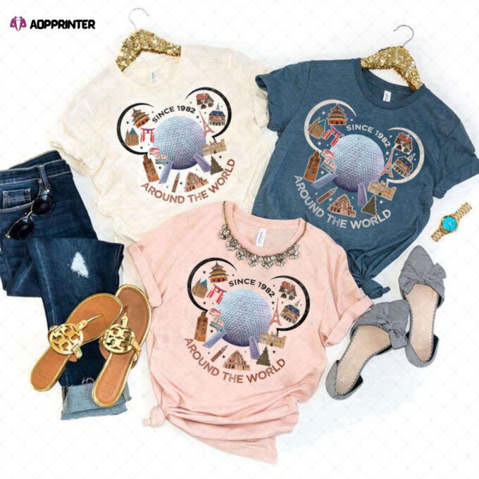 Disney Epcot Disney Around The World Matching T-Shirt