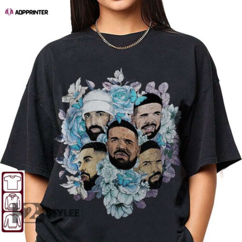 Drake Floral Bootleg Vintage Drake 21 Savage It's All A Blur Tour 2023 Drake Music Tour 2023 Graphic Unisex T Shirt, Sweatshirt, Hoodie Size S - 5XL