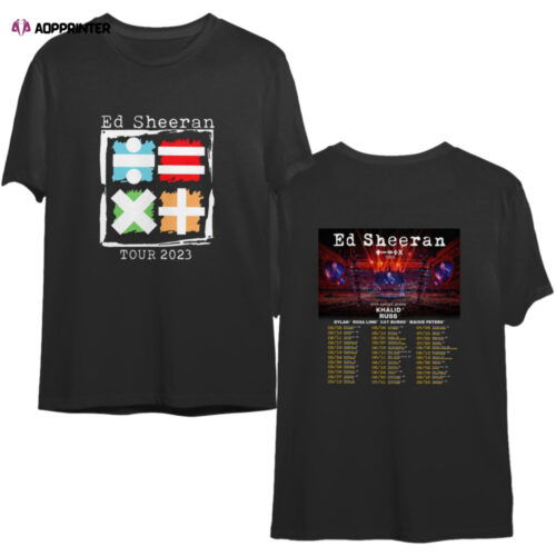 Ed Sheeran Mathematics Tour Australia - US 2023 T-Shirt