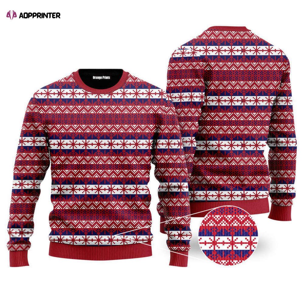 Festive Red Ugly Christmas Sweater – Fancy Xmas Pattern for Men & Women UH1048 Festive Red Ugly Christmas Sweater – Fancy Xmas Pattern for Men & Women UH1048