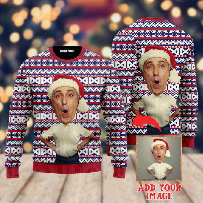 Funny Custom Face On Vintage Custom Christmas Sweaters For Men & Women UP1002