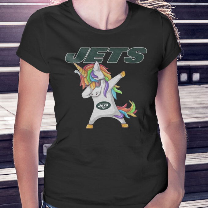 Funny Unicorn Dabbing New York Jets Nfl Football Shirt