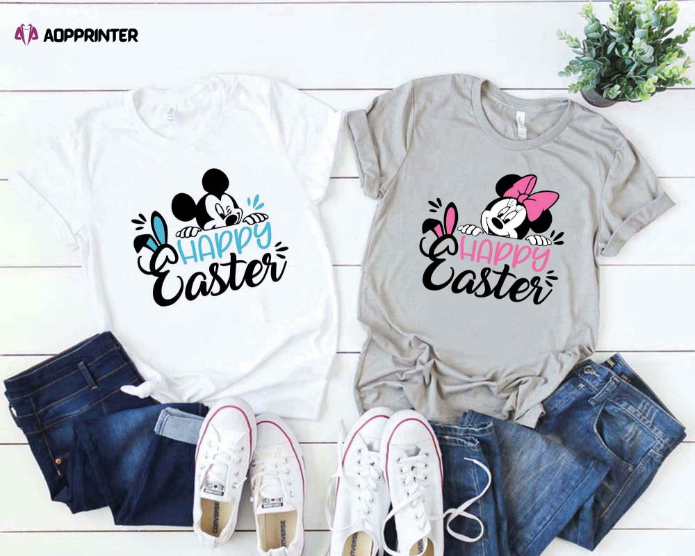 Happy Easter Mickey And Minnie Couple Shirt, Disney Easter 2022 Shirt, Disney Easter Eggs Shirt Happy Easter Mickey And Minnie Couple Shirt, Disney Easter 2022 Shirt, Disney Easter Eggs Shirt