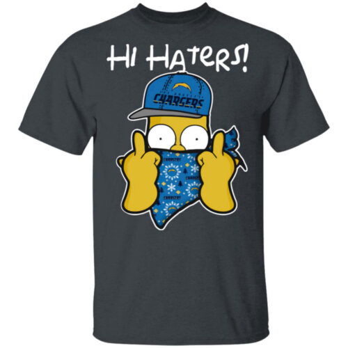 Hi Hater The Simpsons Christmas Gangster Los Angeles Chargers Shirt
