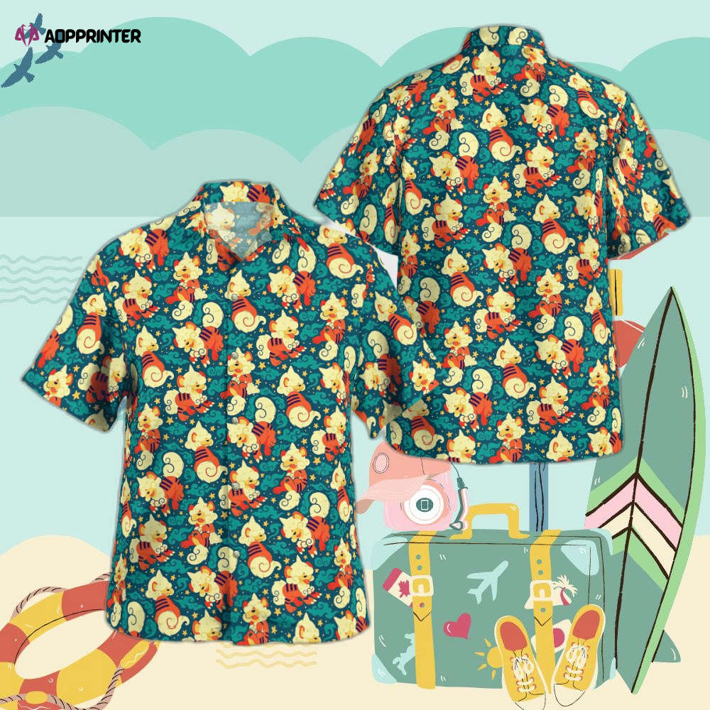 Hisuian Growlithe Hawaiian Shirt: Embrace the Aloha Spirit with a Pokemon Twist! Hisuian Growlithe Hawaiian Shirt: Embrace the Aloha Spirit with a Pokemon Twist!