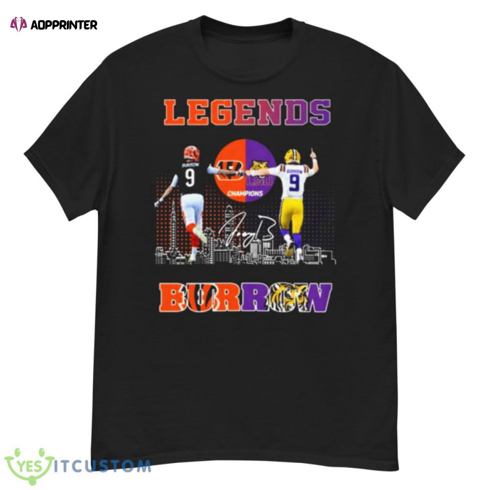 Legends Cincinnati Bengals Lsu Tigers Joe Burrow City Signatures Shirt Legends Cincinnati Bengals Lsu Tigers Joe Burrow City Signatures Shirt