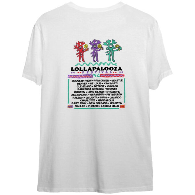 Lollapalooza 1992 Red Hot Chili Peppers America Tour T-Shirt